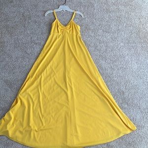 Vintage yellow maxi dress